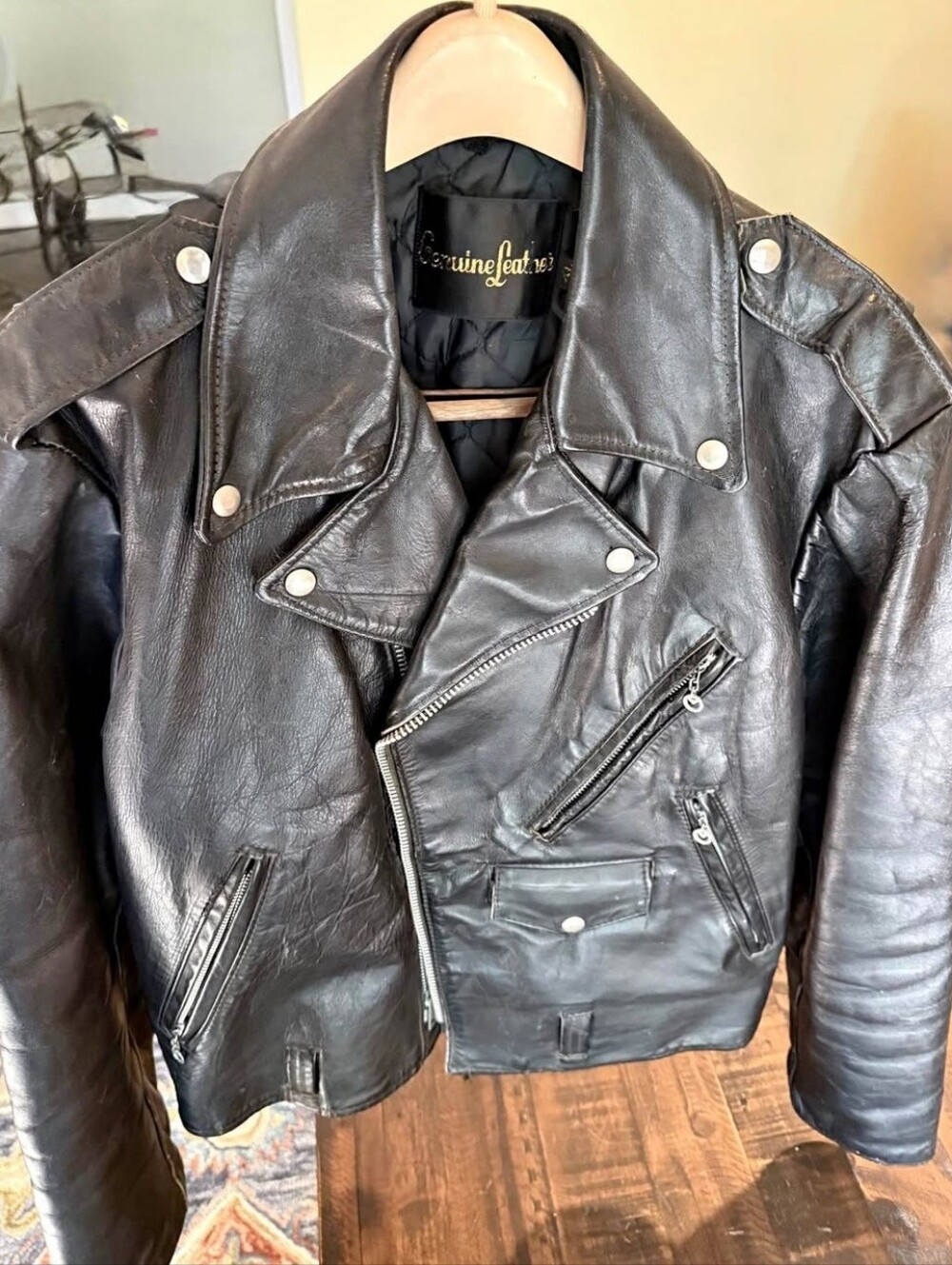 True Vintage  Black Leather